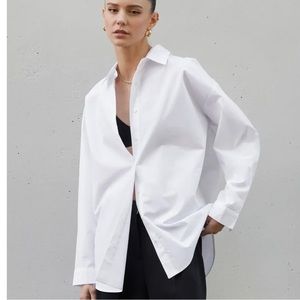 Oak + Fort white button up